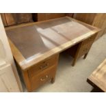 A 'DURRANT' DOUBLE PEDESTAL OFFICE DESK