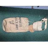 A MILITARY KIT BAG FOR A SERGEANT HART AND ANOTHER BAG