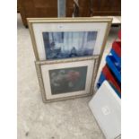 TWO FRAMED PRINTS