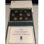 A 1990 ROYAL MINT EIGHT COIN CUPRO NICKEL SET IN PRESENTATION BOX