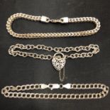 THREE SILVER BRACELETS