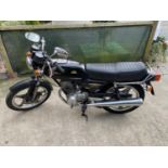 A 1981 HONDA CB 125 TB MOTORCYCLE - 22249 BELIEVED GENUINE MILES ON A V5 WITH KEYS, ENGINE TURNS