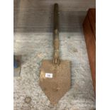 A VINTAGE FOLDING SHOVEL