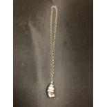 SILVER CHAIN WITH PIG CHARM
