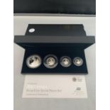 A BOXED 2012 ROYAL MINT BRITANNIA SILVER PROOF 4 COIN SET WITH CERTIFICATE