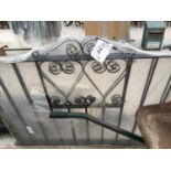 A PAIR OF METAL GARDEN GATES, POSSIBLY UN-USED