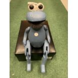A VINTAGE STYLE WOODEN 'COOKIE' SESAME STREET PUPPET FIGURE