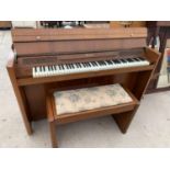 THE EAVESTAFF MINI PIANO ROYAL, COMPLETE WITH PIANO STOOL