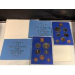 TWO 1977 ROYAL MINT SEVEN COIN CUPRO NICKEL PROOF SETS IN PRESENTATION BOXES