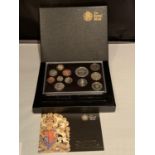 A 2009 ROYAL MINT TWELVE COIN CUPRO NICKEL SET IN PRESENTATION BOX WITH CERTIFICATE