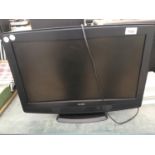 AN ALBA TELEVISION WITH DVD PLAYER 22 INCH SCREEN BELIEVED WORKING BUT NO WARRANTY