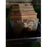 A LARGE COLLECTION OF RECORDS TO INCLUDE CLASSICAL AND EASY LISTENING MUSIC