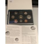 A 1994 ROYAL MINT EIGHT COIN CUPRO NICKEL SET IN PRESENTATION BOX