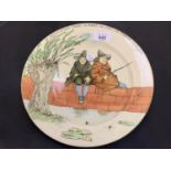 A ROYAL DOULTON 'THE GALLANT FISHERS' PLATE