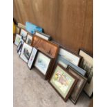 A LARGE QUANTITY OF VARIOUS FRAMED PICTURES AND PRINTS