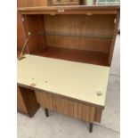 A SMALL VINTAGE COCKTAIL CABINET, 23" WIDE