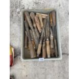 VARIOUS WOOD CHISELS