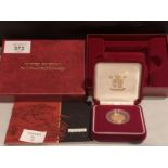 A 2001 GOLD PROOF HALF SOVEREIGN IN PRESENTATION CASE WITH CERTIFICATE