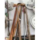 A QUANTITY OF WALKING STICKS