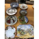 A QUANTITY OF PLATES TO INCLUDE COALPORT ETC