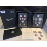 A ROYAL MINT 2014 UNITED KINGDOM FOURTEEN COIN CUPRO NICKEL PROOF SET WITH PRESENTATION BOX AND