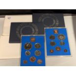 TWO 1972 ROYAL MINT SEVEN COIN CUPRO NICKEL PROOF SETS IN PRESENTATION BOXES