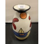 A SIGNED HAND PAINTED LORNA BAILEY VASE TROPICANA