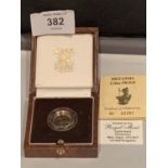 A BRITANNIA 1987 1/10TH oz GOLD PROOF £10 COIN IN PRESENTATION BOX WITH CERTIFICATE