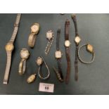 A SELECTION OF LADIES VINTAGE WATCHES