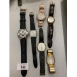 A QUANTITY OF WRISTWATCHES