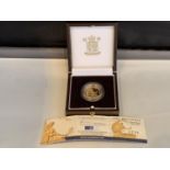 A BRITANNIA 2007 1/4 oz GOLD PROOF £25 COIN IN PRESENTATION BOX WITH CERTIFICATE