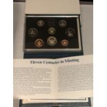 A 1986 ROYAL MINT EIGHT COIN CUPRO NICKEL SET IN PRESENTATION BOX