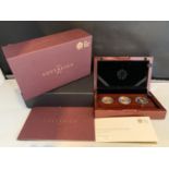 A 2016 GOLD PROOF THREE COIN SET SOVEREIGN, HALF SOVEREIGN AND QUARTER SOVEREIGN