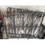 FOUR WROUGHT IRON GARDEN GATES