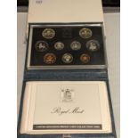 A 1989 ROYAL MINT NINE COIN CUPRO NICKEL SET IN PRESENTATION BOX