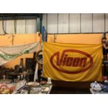 TWO FULL SIZE FLAGS, VICON AND SILAWRAP