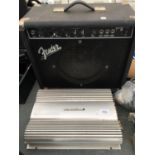 A FENDER AMP AND A BOSCHMANN 4/3/2 - BRIDGEABLE CHANNELS AMPLIFIER