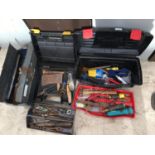 THREE TOOL BOXES AND CONTENTS