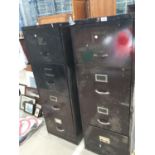 TWO METAL FILING CABINETS