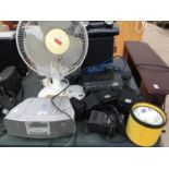 VARIOUS ELECTRICAL ITEMS TO INCLUDE A CREATIVE SPEAKER SYSTEM,FAN, DISC PLAYER ETC