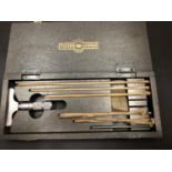 A VINTAGE MOORE AND WRIGHT BOXED GAUGE SET