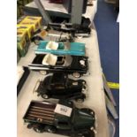 A SELECTION OF REPLICA TOY CARS TO INCLUDE A BUICK AND TWO 1957 CHEVROLETS