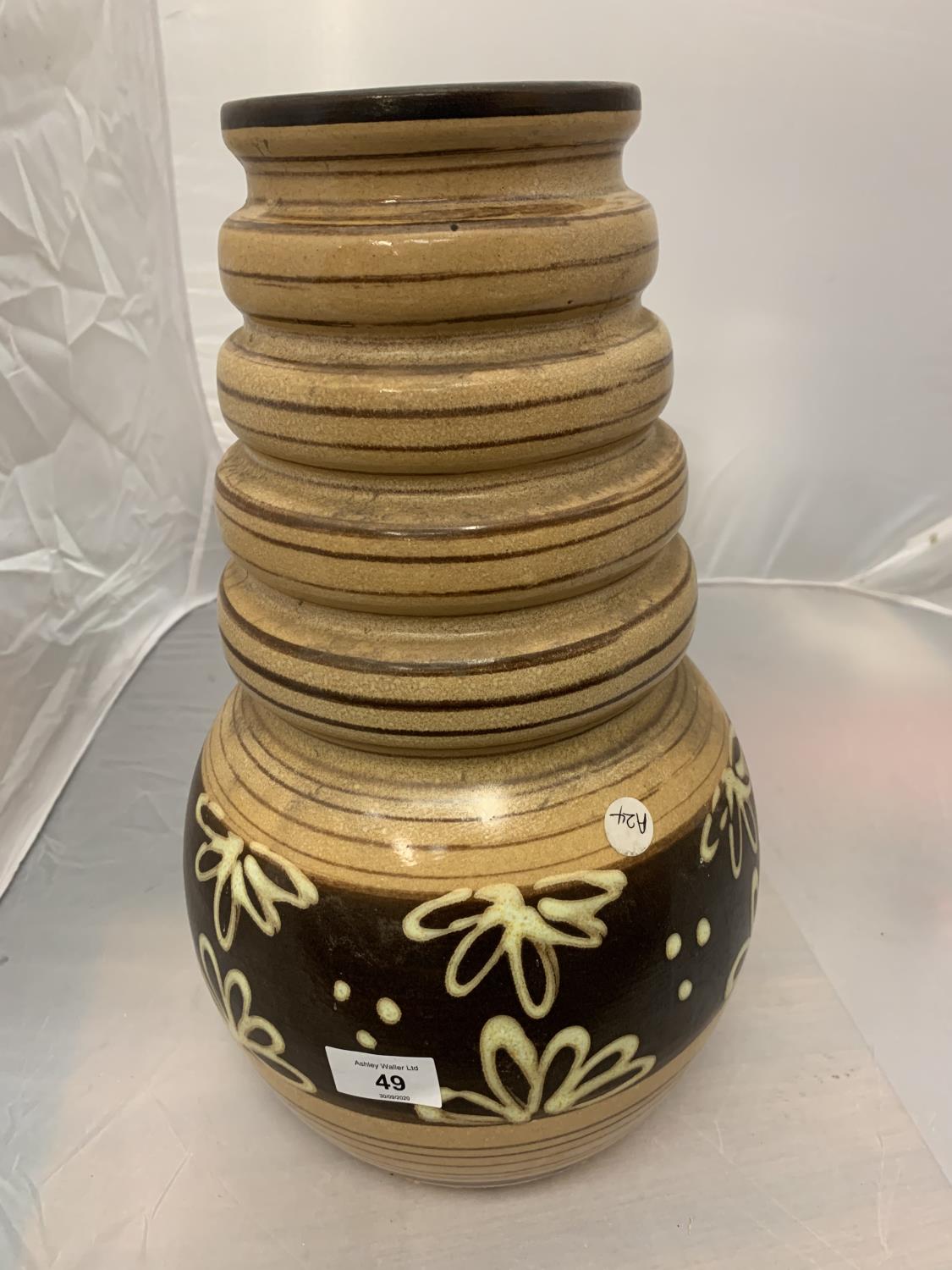 A LARGE WEST GERMAN VASE