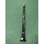A BOOSEY AND CO LONDON FULL SIZE CLARINET TO INCLUDE REED COVER