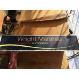 A WRIGHT MARSHALL AUCTIONEERS COMPANY NAME SIGN