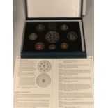 A 1993 ROYAL MINT EIGHT COIN CUPRO NICKEL SET IN PRESENTATION BOX