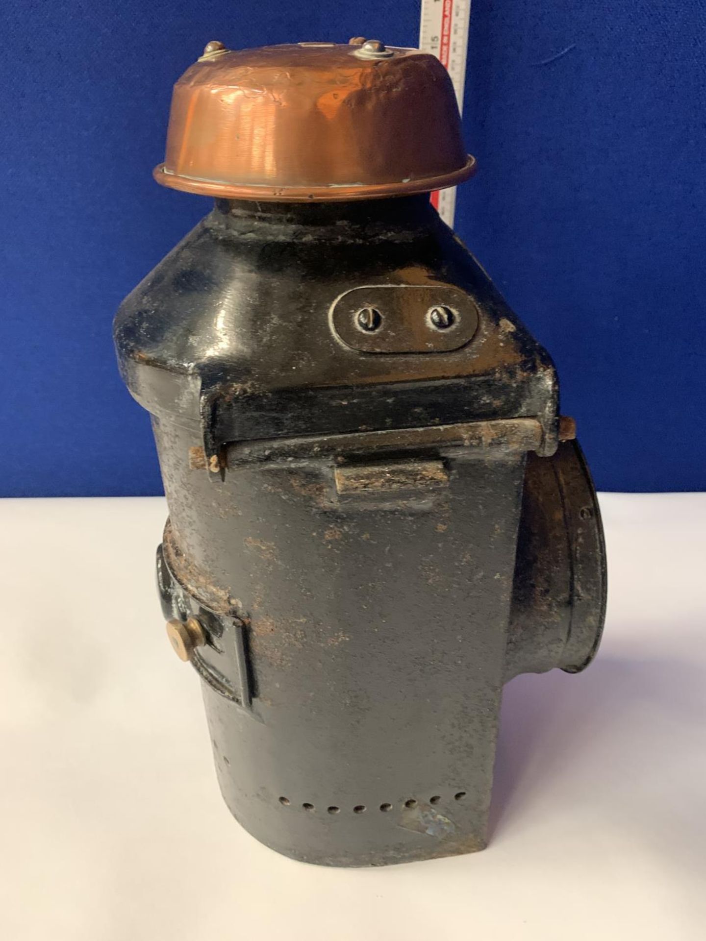 A VINTAGE LMS LAMP ADLAKE NO 22 LAMP MANUFACTURING AND RAILWAY SUPPLIES LTD LONDON - Image 5 of 6