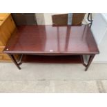 A STAG MINSTREL MAHOGANY COFFEE TABLE