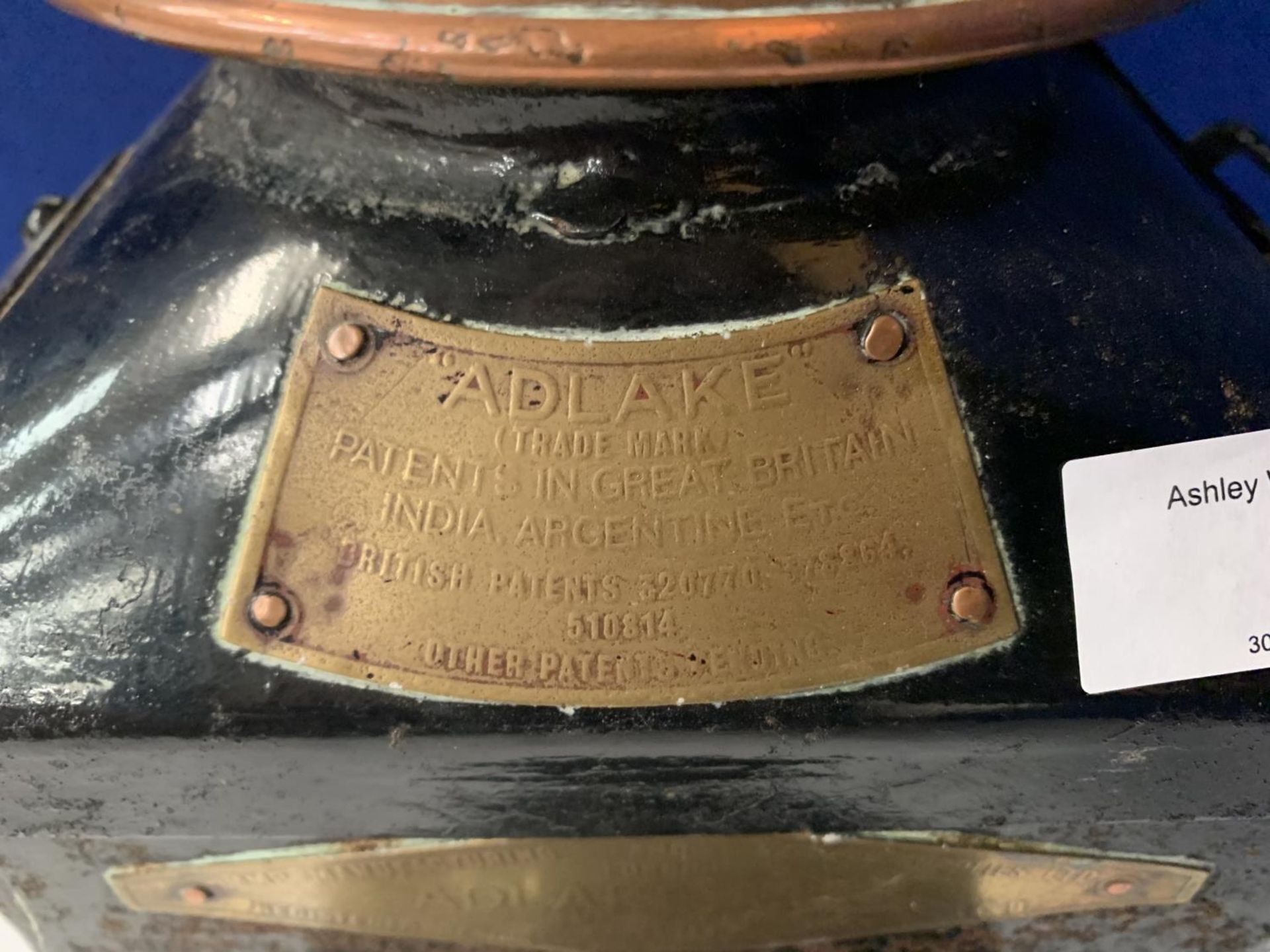 A VINTAGE LMS LAMP ADLAKE NO 22 LAMP MANUFACTURING AND RAILWAY SUPPLIES LTD LONDON - Image 4 of 6