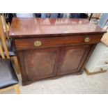 A 19TH CENTURY MAHOGANY CHIFFONIER BASE